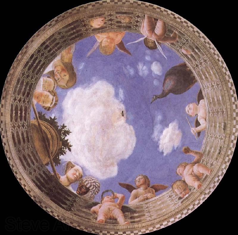 Andrea Mantegna Detail of Ceiling from the Camera degli Sposi Spain oil painting art